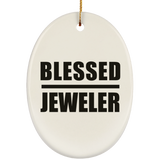 Blessed Jeweler - Oval Ornament