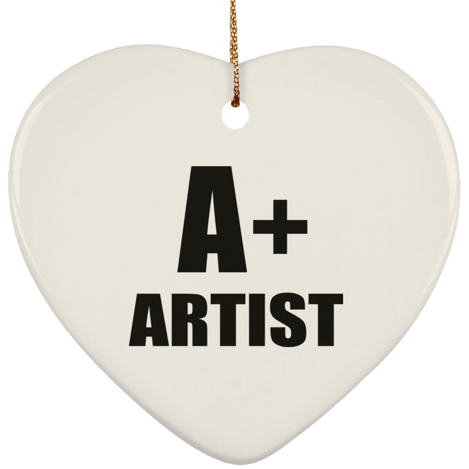 A+ Artist - Heart Ornament
