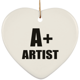 A+ Artist - Heart Ornament