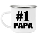 Number One #1 Papa (Grandpa) - 12oz Camping Mug