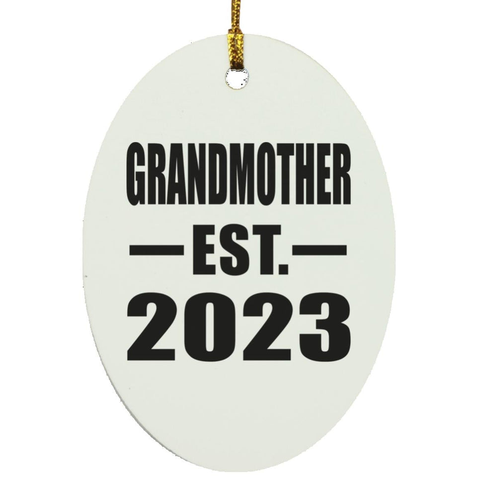 Grandmother Established EST. 2023 - Oval Ornament