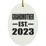 Grandmother Established EST. 2023 - Oval Ornament
