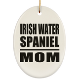 Irish Water Spaniel Mom - Oval Ornament