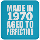54th Birthday Made In 1970 Aged to Perfection - Drink Coaster