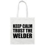 Keep Calm and Trust The Welder - Tote Bag White