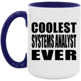 Coolest Systems Analyst Ever - 15oz Accent Mug Purple