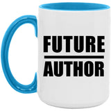 Future Author - 15oz Accent Mug Blue