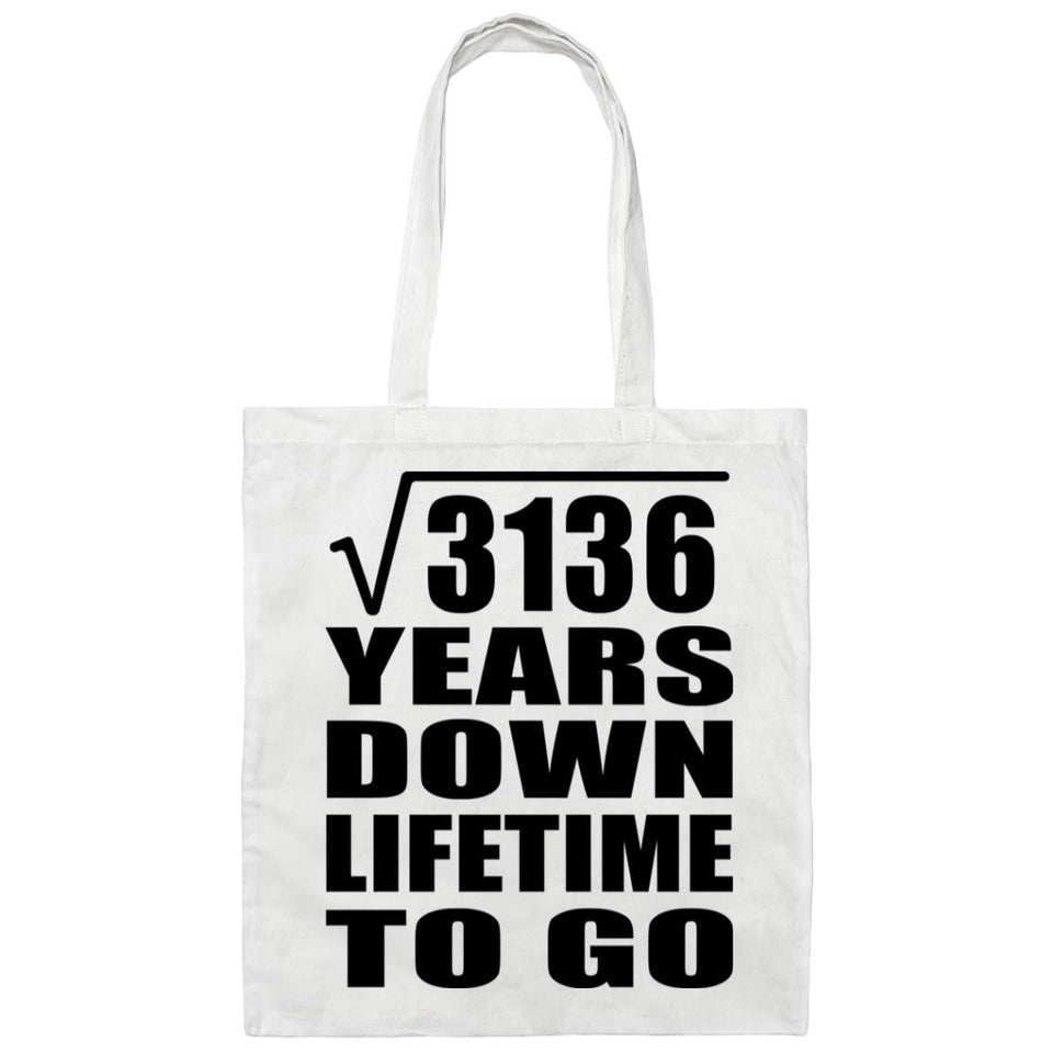 56th Anniversary Square Root of 3136 Years Lifetime To Go - Tote Bag White