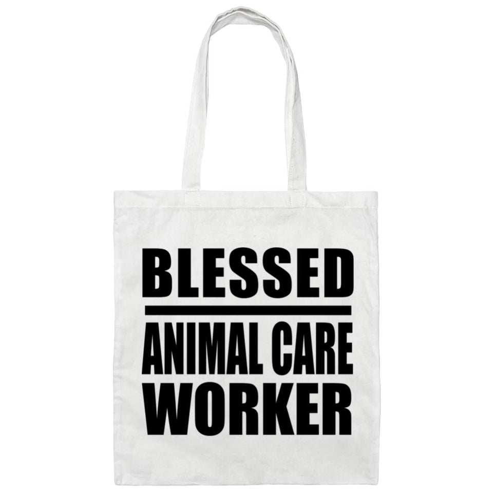 Blessed Animal Care Worker - Tote Bag White