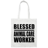 Blessed Animal Care Worker - Tote Bag White
