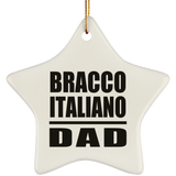 Bracco Italiano Dad - Star Ornament