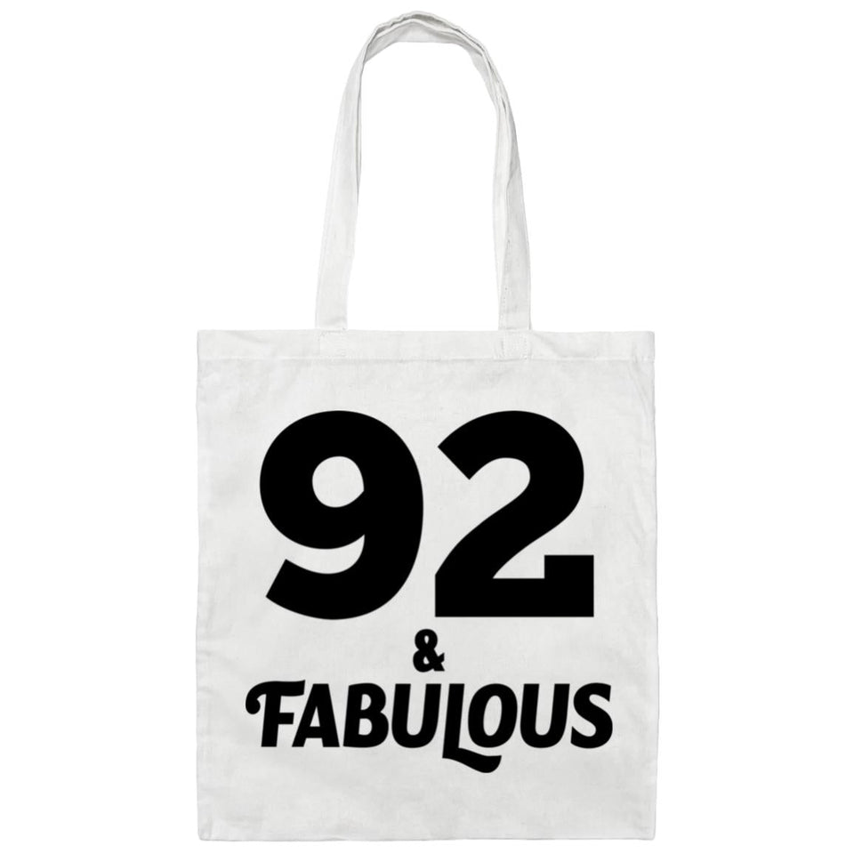 92nd Birthday 92 & Fabulous - Tote Bag White