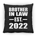 Brother In Law Established EST. 2022 - Throw Pillow Black