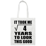 2nd Birthday Took Square Root of 4 Years To Look Good - Tote Bag White