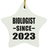 Biologist Since 2023 - Star Ornament