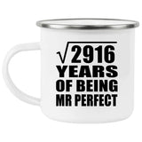 54th Anniversary Square Root of 2916 Years of Mr Perfect - 12oz Camping Mug