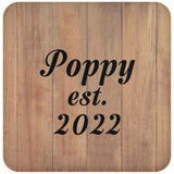 Poppy Established EST. 2022 - Drink Coaster C