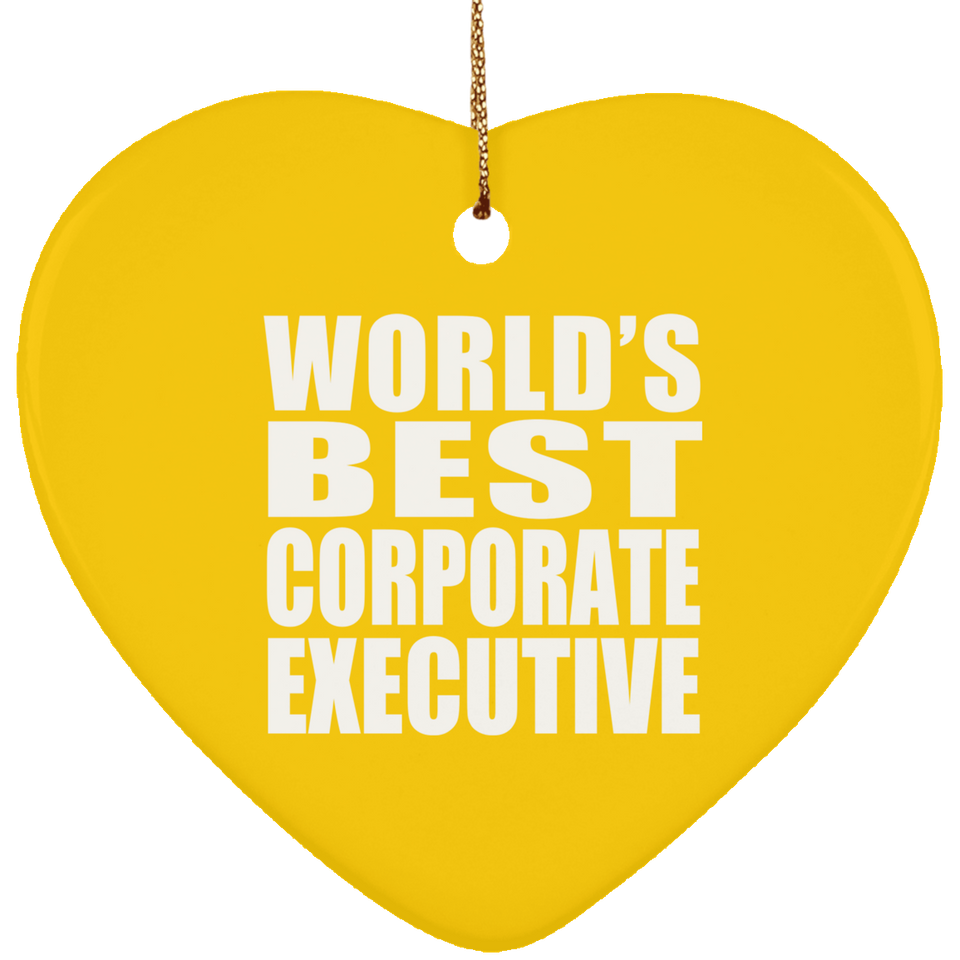 World's Best Corporate Executive - Heart Ornament