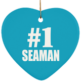 Number One #1 Seaman - Heart Ornament