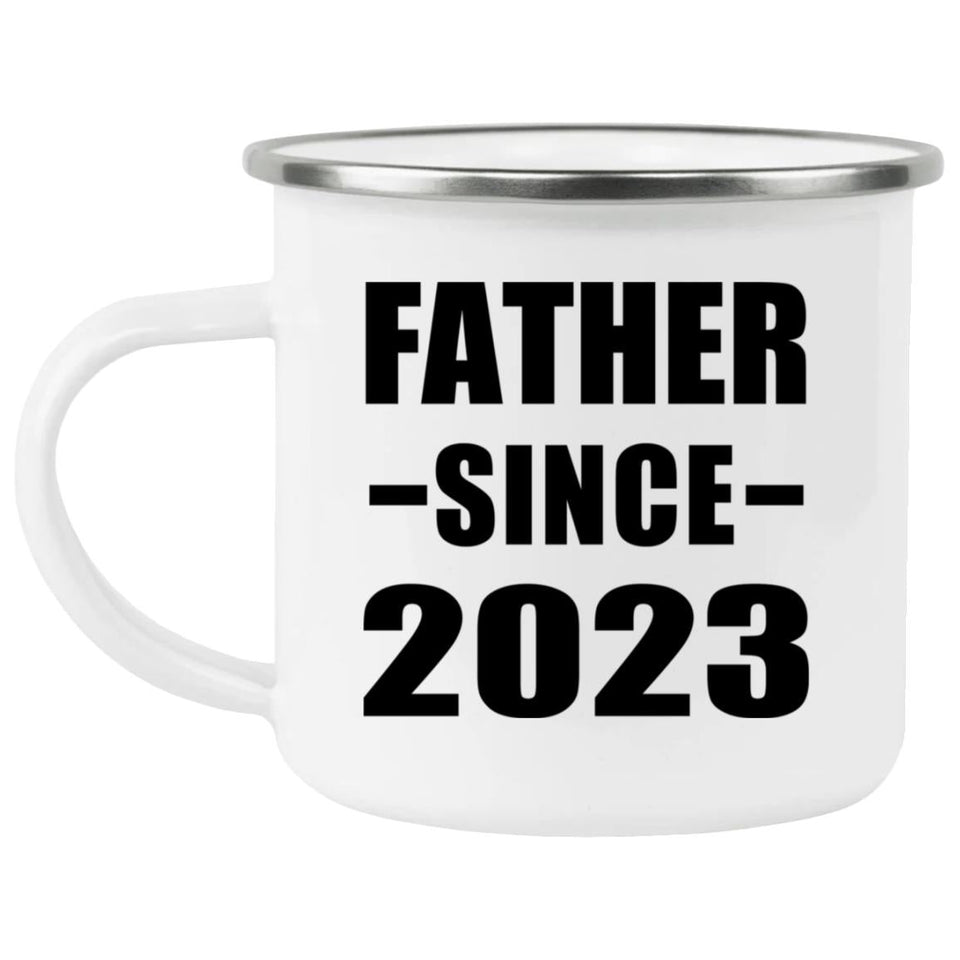 Father Since 2023 - 12oz Camping Mug