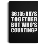 99th Anniversary 36,135 Days Together But Who's Counting - Canvas Portrait