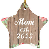 Mom Established Est. 2023 - Star Ornament B