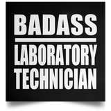 Badass Laboratory Technician - Poster Square