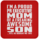Proud Pr Executive Mom Of Awesome Son - Drink Coaster