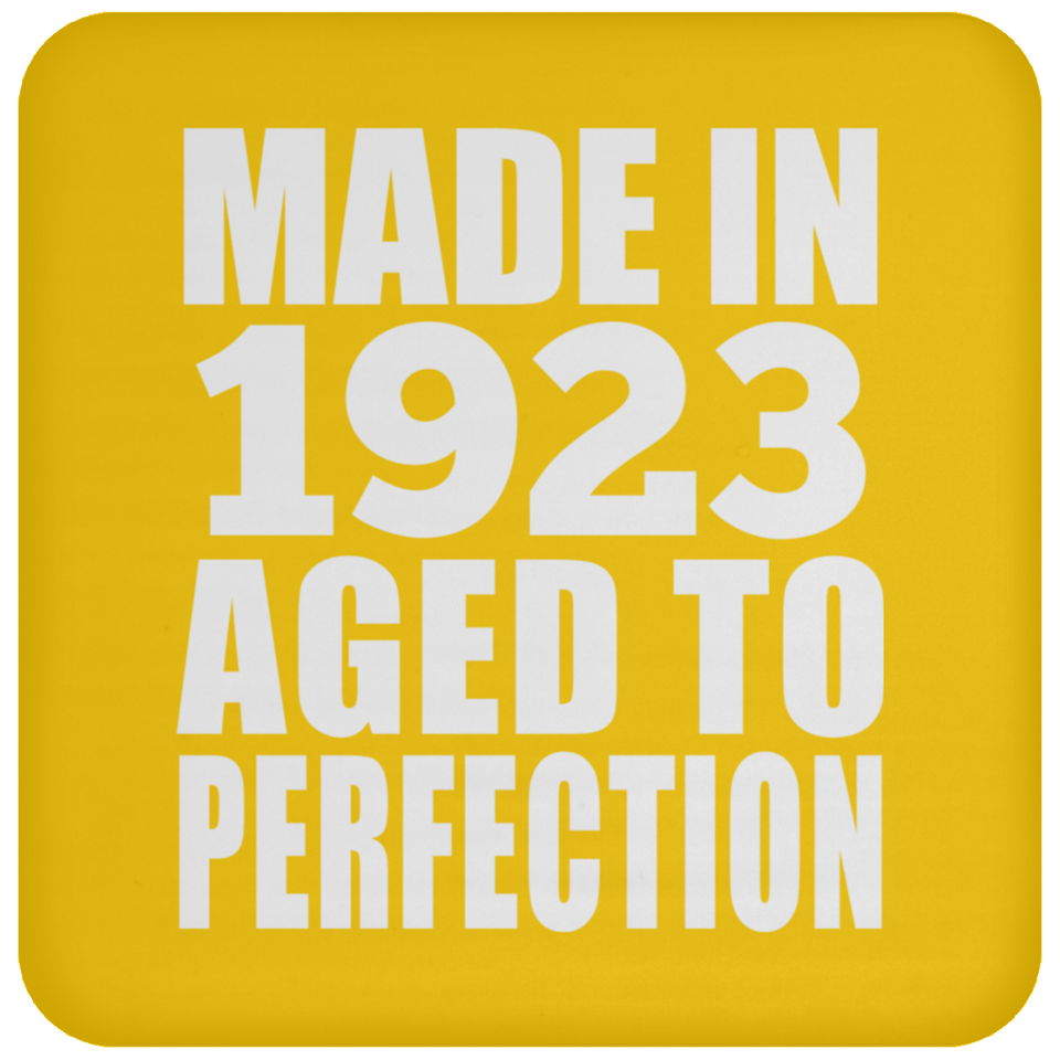 101st Birthday Made In 1923 Aged to Perfection - Drink Coaster