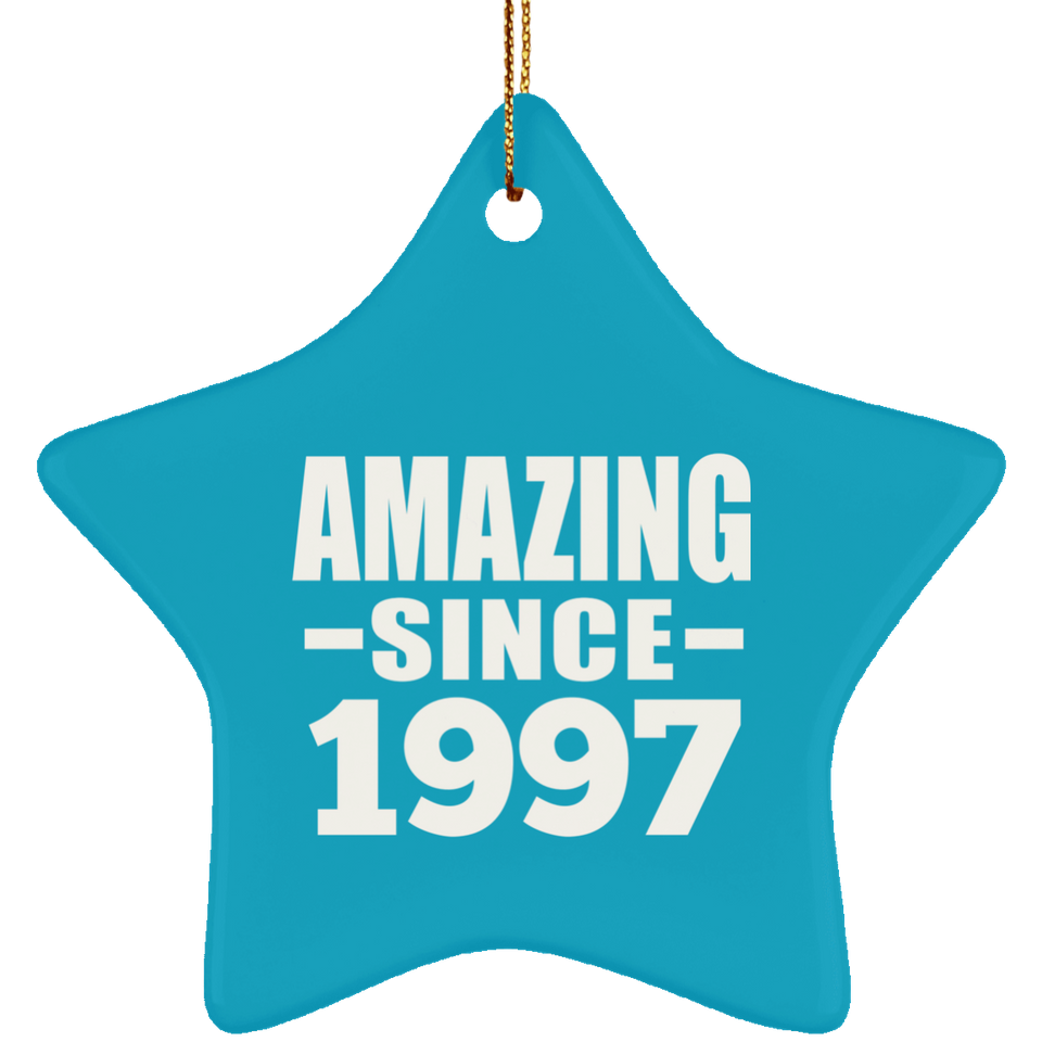 27th Birthday Amazing Since 1997 - Star Ornament