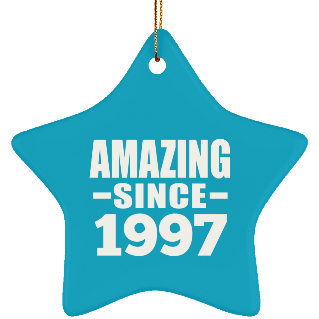 27th Birthday Amazing Since 1997 - Star Ornament
