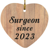 Surgeon Since 2023 - Heart Ornament C