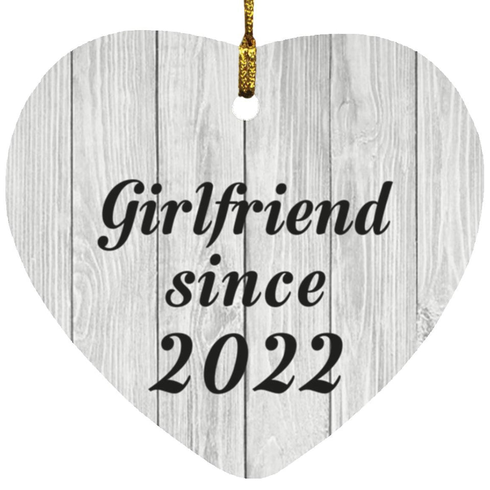 Girlfriend Since 2022 - Heart Ornament F