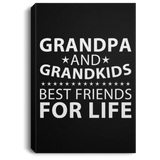 Grandpa and Grandkids, Best Friends For Life - Canvas Portrait