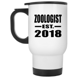 Zoologist Established EST. 2018 - White Travel Mug