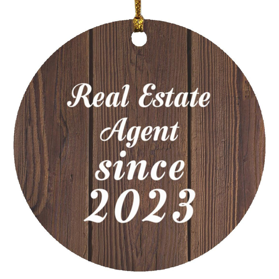 Real Estate Agent Since 2023 - Circle Ornament D