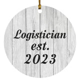 Logistician Established Est. 2023 - Circle Ornament F
