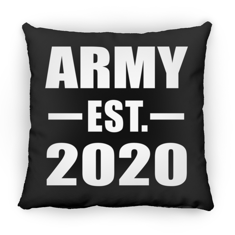 Army Established EST. 2020 - Throw Pillow Black