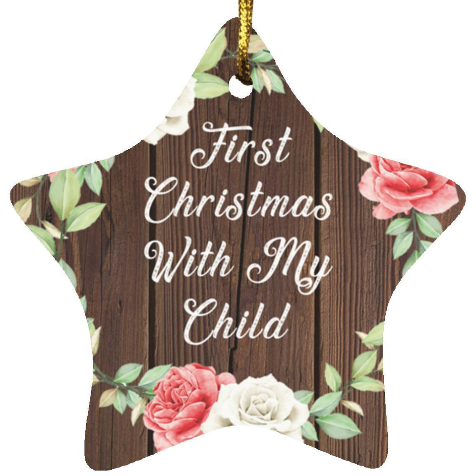 First Christmas With My Child - Star Ornament A