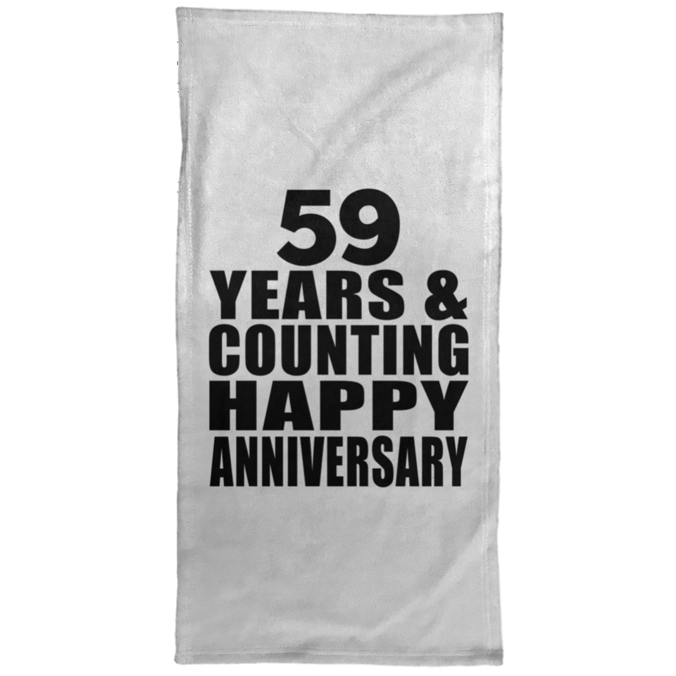 Happy 59th Anniversary 59 Years & Counting - Hand Towel