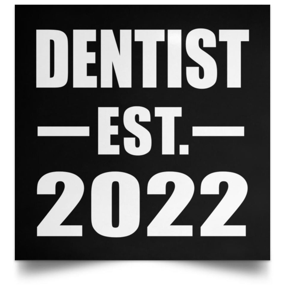 Dentist Established EST. 2022 - Poster Square