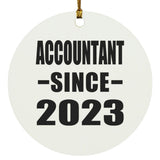 Accountant Since 2023 - Circle Ornament