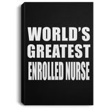 World's Greatest Enrolled Nurse - Canvas Portrait