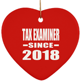 Tax Examiner Since 2018 - Heart Ornament