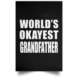 World's Okayest Grandfather - Poster Portrait