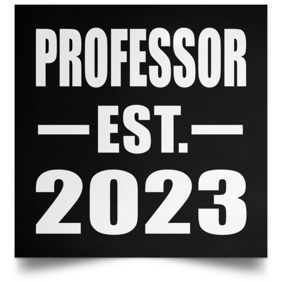 Professor Established EST. 2023 - Poster Square