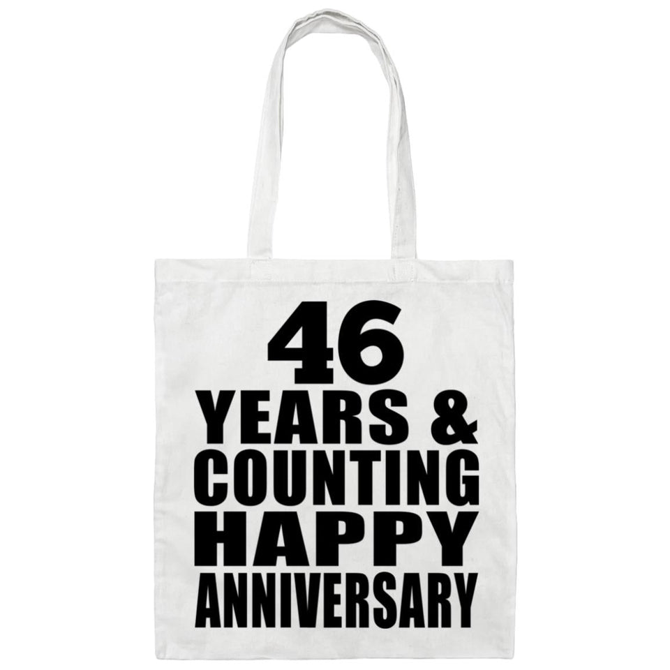 Happy 46th Anniversary 46 Years & Counting - Tote Bag White
