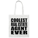 Coolest Real Estate Agent Ever - Tote Bag White