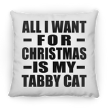All I Want For Christmas Is My Tabby Cat - Throw Pillow