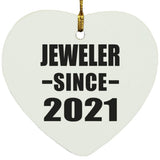Jeweler Since 2021 - Heart Ornament